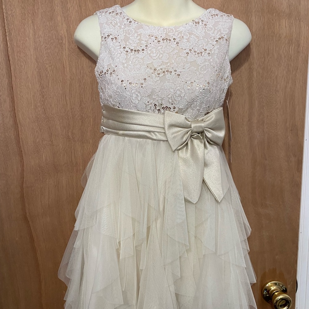 Rare Editions Ivory size 12 girls Brand New